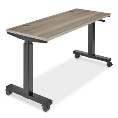 Adjustable Height Training Table - 60 x 24", Gray H-7704GR