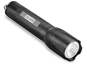 Uline Rechargeable Flashlight - Black H-7733BL