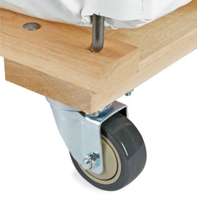 Narrow Vinyl Basket Truck - 6 Bushel H-7739 - Uline