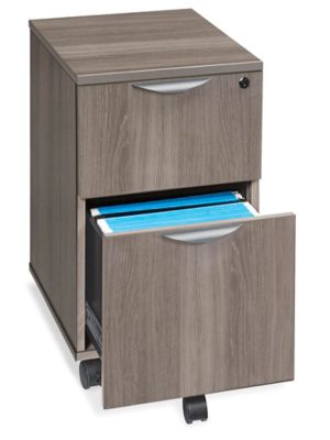 Gray Wash Livingston Single 2-Drawer Filing Cabinet