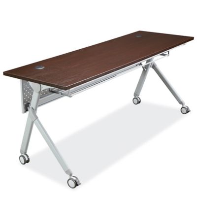 Deluxe Mobile Training Table - 72 x 24", Espresso H-7776ESP