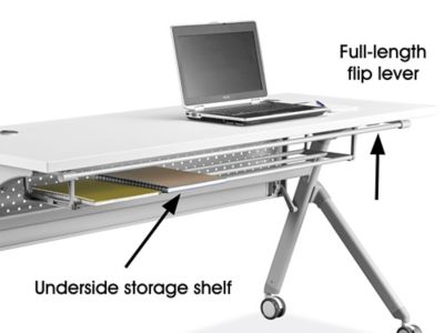 Deluxe Mobile Training Table - 72 x 24