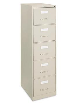Vertical File Cabinet - Legal, 5 Drawer, Tan H-7803T