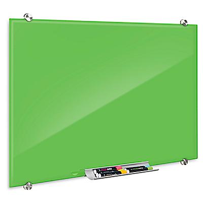 Glass Memo Board Magnetic Heat Resistant Toughened Glass 30x30cm green 