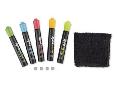 ULINE Dry Erase Markers - Fine Tip, Assortment Pack - Pack of 4 - S-23385