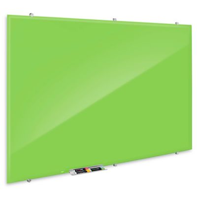 Magnetic Glass Dry Erase Board - Green, 6 x 4' H-7807G