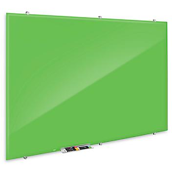 Magnetic Glass Dry Erase Board - Green, 6 x 4' H-7807G