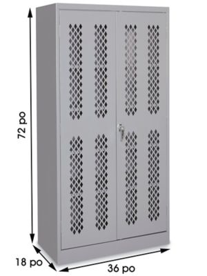 Ventilated Storage Cabinet - 36 x 18 x 72 H-7808 - Uline