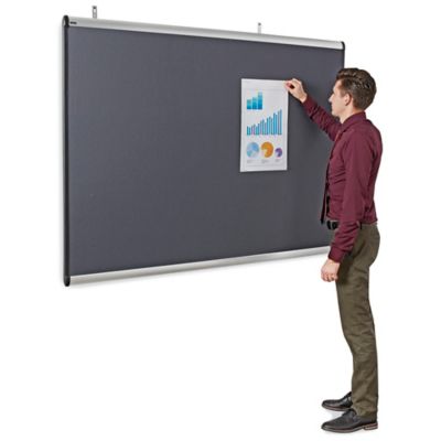 Magnetic Steel Mobile Dry Erase Board - 6 x 4' H-7179 - Uline