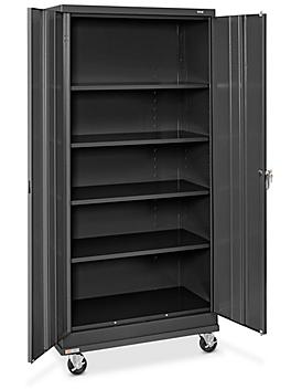 Standard Mobile Storage Cabinet - 36 x 18 x 78", Assembled, Black H-7811ABL