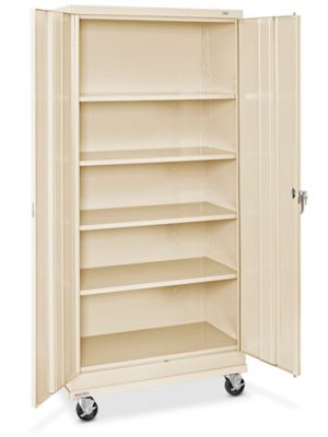 Standard Mobile Storage Cabinet - 36 x 18 x 78", Unassembled, Tan H-7811T