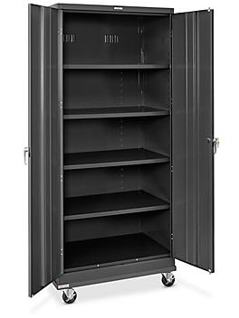 Standard Mobile Storage Cabinet - 36 x 24 x 84", Assembled, Black H-7812ABL