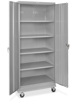 Standard Mobile Storage Cabinet - 36 x 24 x 84", Assembled, Gray H-7812AGR