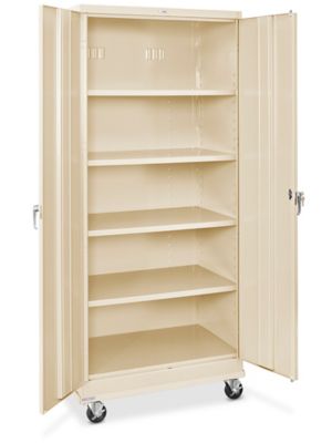 Standard Mobile Storage Cabinet - 36 x 24 x 84", Assembled, Tan H-7812AT