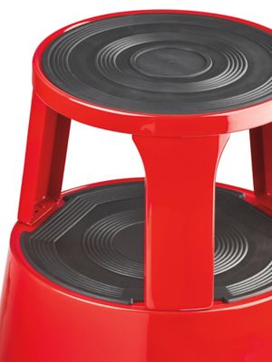 Rolling Step Stool Red H 7846R Uline