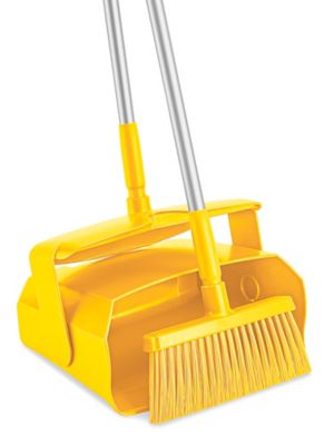 Colored Dust Pan and Broom Combo - Yellow H-7854Y - ULINE