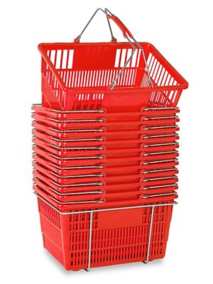 Basket in Red & White, Shopping Basket