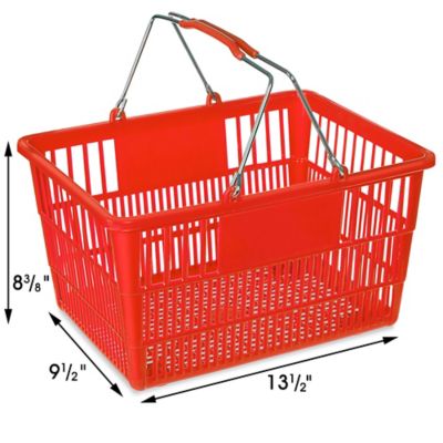 Basket in Red & White, Shopping Basket