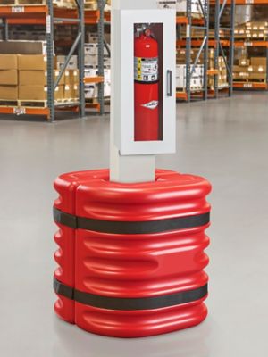 Column Protector - 10" Square, Red Mini H-7884