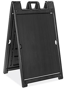 Deluxe Plastic A-Frame Sign - Black H-7902BL