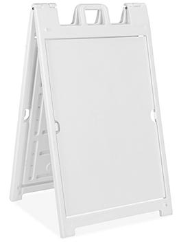 Deluxe Plastic A-Frame Sign - White H-7902W