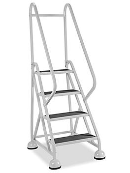 Steel Step Ladder - 4 Steps, Gray H-7903GR