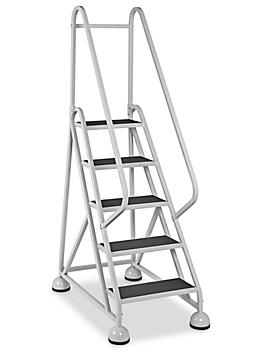 Steel Step Ladder - 5 Steps, Gray H-7904
