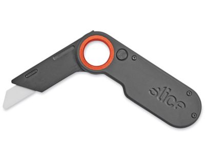 Slice Squeeze Knife Box Cutter, Ceramic Blade, Finger Friendly Lasts 11X  (10493)