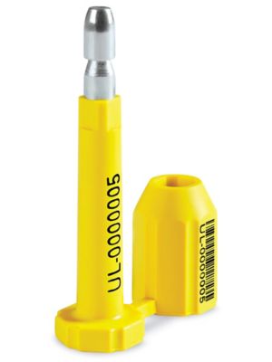 TOTALPACK® High Security Truck Steel Seals Pin Locks - Yellow, 10