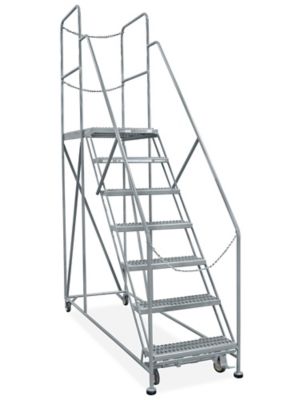 Rear-Exit Work Platform - 7 Steps, 24 x 36" H-7922