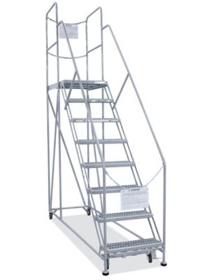 Rear-Exit Work Platform - 8 Steps, 24 x 36