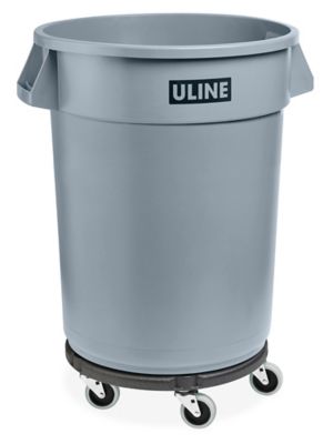 Uline Trash Can with Wheels in Stock - ULINE