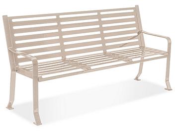 Terrace Bench with Back - 6', Beige H-7930BE