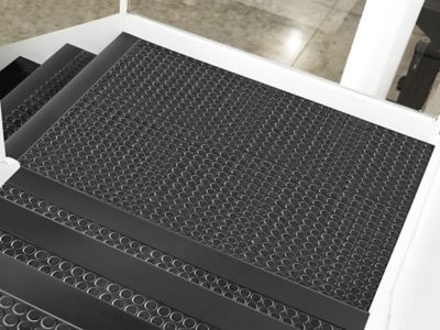 Landing Tiles - Rubber, 18 x 18", Black H-7933BL