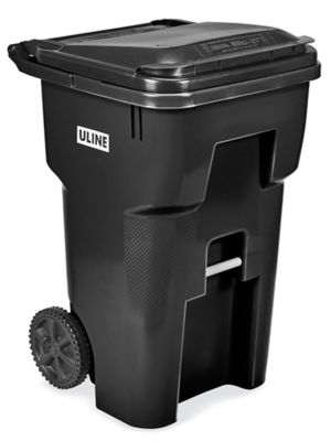 Uline Industrial Trash Liners - 65 Gallon, 2 Mil, Black S-23074