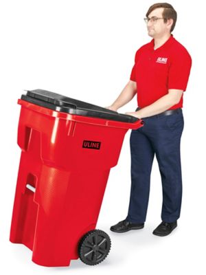 Rubbermaid® Trash Can with Wheels - 65 Gallon