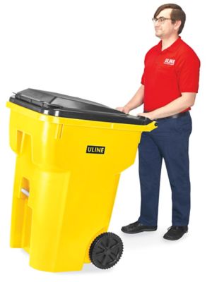 Uline 96 Gallon Trash Can With Wheel Like New MUST PICK UP TODAY