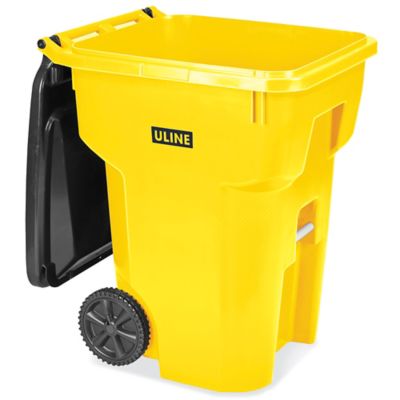 ULINE Trash Can with Wheels - 95 Gallon, Blue - H-7938BLU