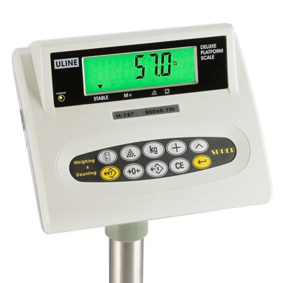 ULINE Platform Dial Scale - 100 lbs x 4 oz / 45 kg x 100 G - H-8540