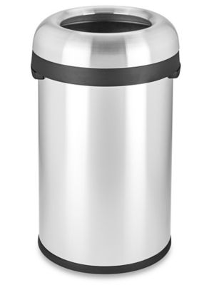 simplehuman&reg; Open Top Stainless Steel Trash Can - Round, 21 Gallon H-7953
