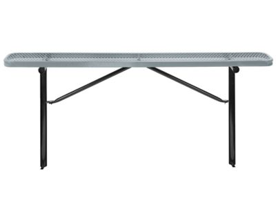 Inground Mount Bench without Back - 6', Gray H-7970GR