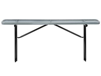 Inground Mount Bench without Back - 6', Gray H-7970GR