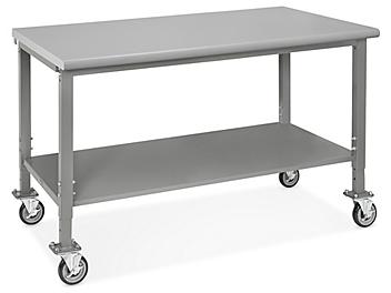 Mobile Heavy-Duty Packing Table - 60 x 36", Laminate Top H-8019-LAM