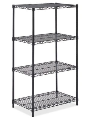 Black Wire Shelving Unit - 30 x 18 x 54" H-8021-54