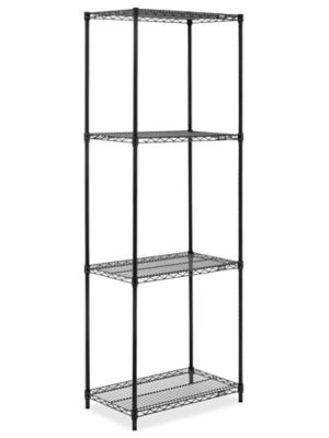Black Wire Shelving Unit - 30 x 18 x 86" H-8021-86