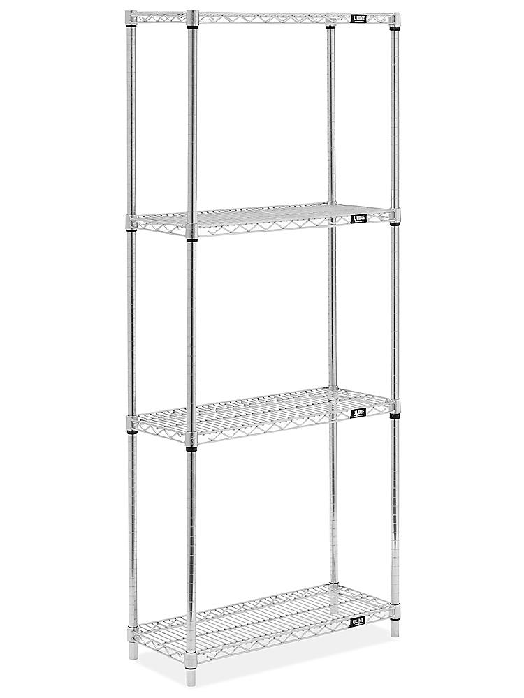 Chrome Wire Shelving Unit 30 X 12, 12 Wire Shelving