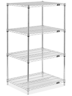 Chrome Wire Shelving Unit - 30 x 24 x 54" H-8025-54