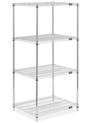 Chrome Wire Shelving Unit - 30 x 24 x 63" H-8025-63