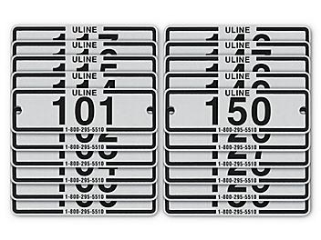 Industrial Locker Number Plates #101-150 H-8057