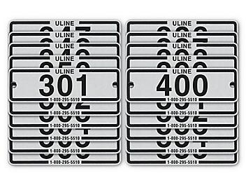 Industrial Locker Number Plates #301-400 H-8060